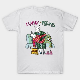 Llamas in Pajamas T-Shirt